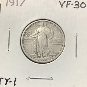 1917 Standing Liberty Quarter Type 1 - Dusty Choice Original Choice VF/XF