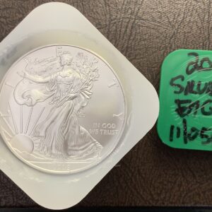 US Mint Roll (20) 2009 American Silver Eagles .999 Fine Mint Tube Superb Gem BU