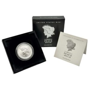 2023-P Peace Silver Dollar Gem BU OGP COA 23XH (Stock Photo)