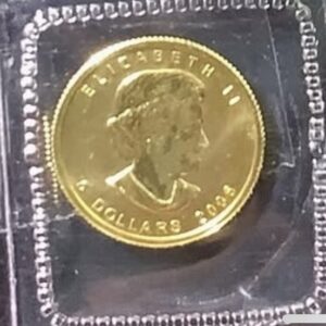2006 Canada RCM $5 1/10 Troy Oz .9999 Fine Gold Maple Leaf Gem BU in Sealed OGP