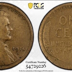 1914-D Lincoln Wheat Cent - PCGS G6 Early Key Date