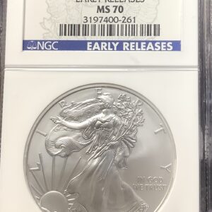 2008-W American Silver Eagle ASE Reverse of 2007 NGC MS70 Early Releases Rare!