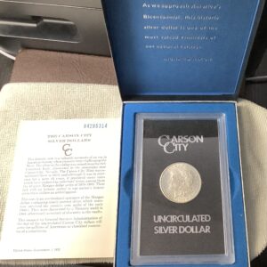 1884-CC GSA Morgan Silver Dollar Choice BU White Lustrous Coin OGP COA
