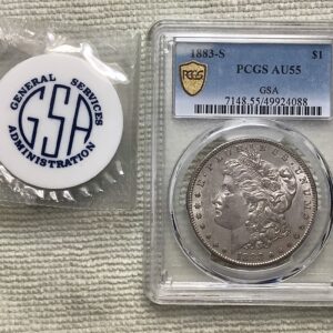 1883-S GSA Morgan Silver Dollar PCGS AU55 - Super Rare Top Pop Very Few Known