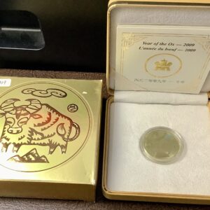 2009 Canada RCM $150 Year of the Ox Hologram 0.75 Fine Gold Coin, 8.88g AGW OGP