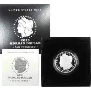 2023-S Proof Morgan Silver Dollar Gem BU OGP COA 23XF (Stock Photo)