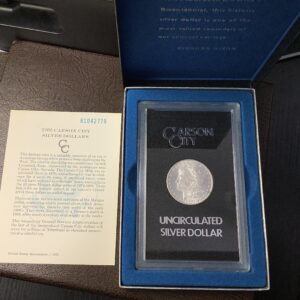 1881-CC GSA Morgan Silver Dollar Choice BU White Lustrous Coin OGP COA