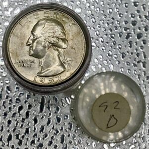 BU Roll 1952-D 90% Silver Washington Quarters Tough! Some Water Spots 40 Coins