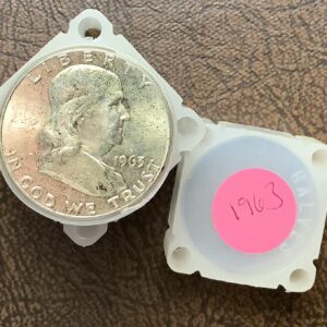 BU Roll 1963 90% Silver Franklin Half Dollars - 20 Coins