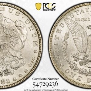 1882 Morgan Silver Dollar PCGS MS64 - Better Philly Date Lustrous White Coin!