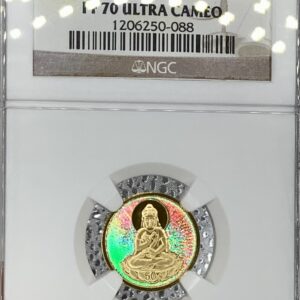 2003 China Proof Guanyin 50 Yuan 1/10oz .999 Fine Gold NGC PF70 UC *COLOR* w/Box