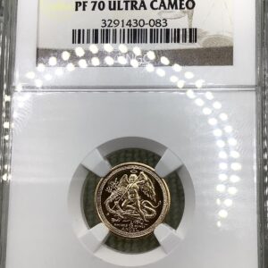 1984 Isle of Man Proof 1/10 Gold Angel 1/10oz .999 Fine Gold NGC PF70 Ultra Cam
