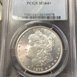 1878-CC Morgan Silver Dollar PCGS MS64+ Frosty White 1st Year Better Date