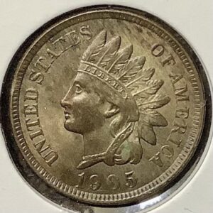 1905 Indian Head Cent Choice BU Brown Pretty Toning From Wayte Raymond Album