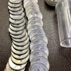 BU Roll 1955-D 90% Silver Washington Quarters 40 Coins