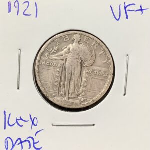 1921 Standing Liberty Quarter - Dusty Original Choice VF - Scarce Key Date