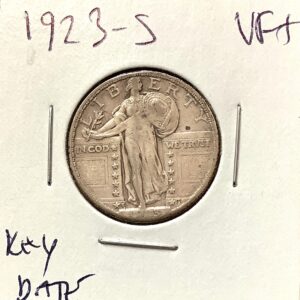 1923-S Standing Liberty Quarter - Dusty Choice Original VF - Rare Key Date